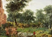 Jan van der Heyden Wooded landscape oil on canvas